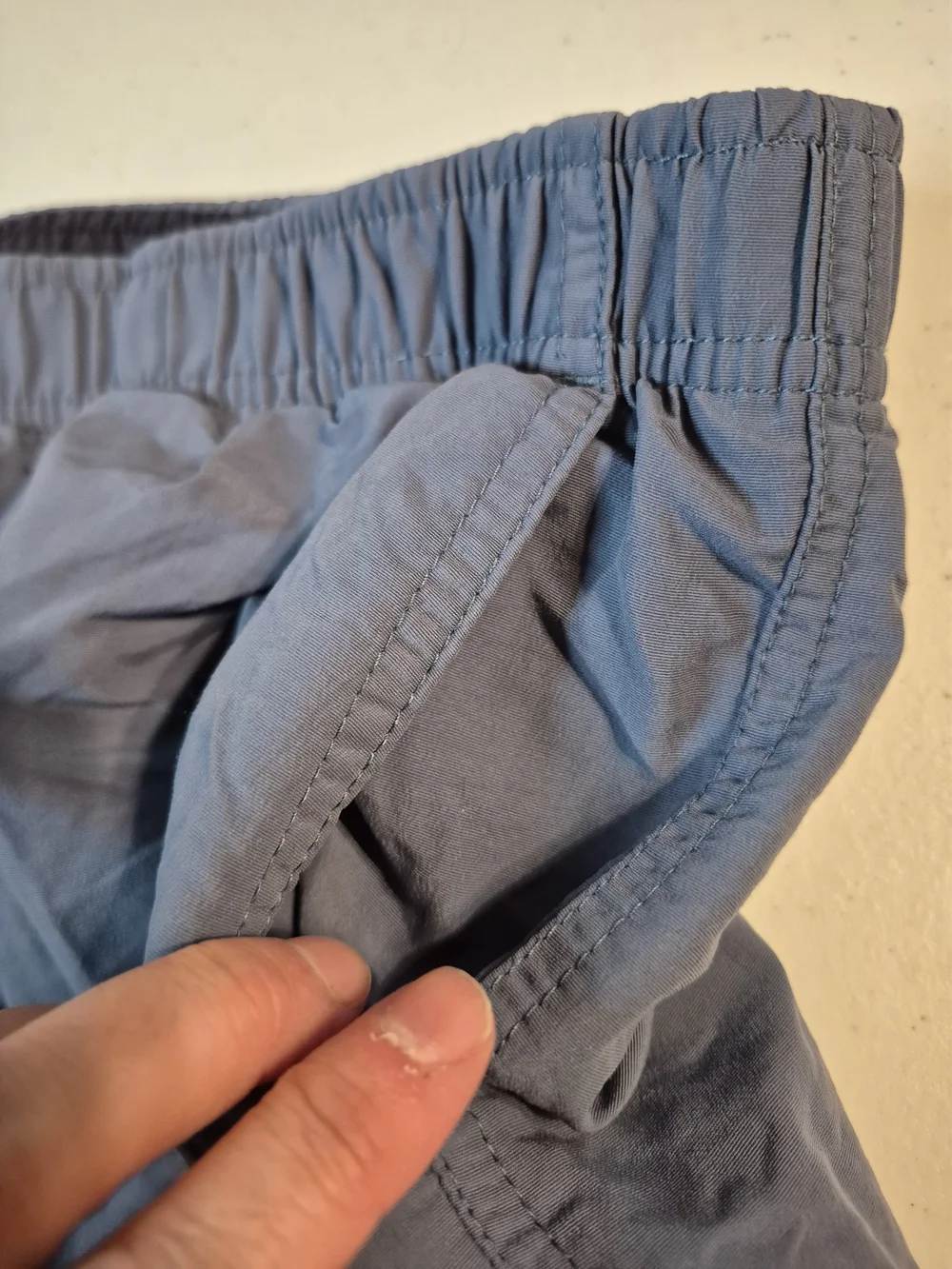 L.L. Bean Men's Blue Cargo Swim Shorts 4835
